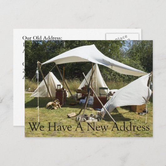 Adreswijziging Kaart - Kamp (Voorkant / Achterkant)