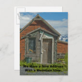Adreswijziging Kaart: Mountain Uitzicht Aankondigingskaart (Voorkant / Achterkant)