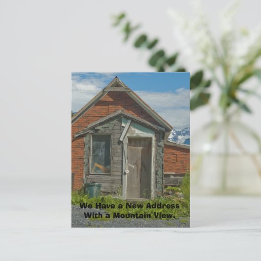 Adreswijziging Kaart: Mountain Uitzicht Aankondigingskaart (Staand voorkant)