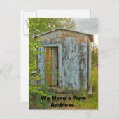 Adreswijziging Kaart: One Room Home Aankondigingskaart (Voorkant / Achterkant)