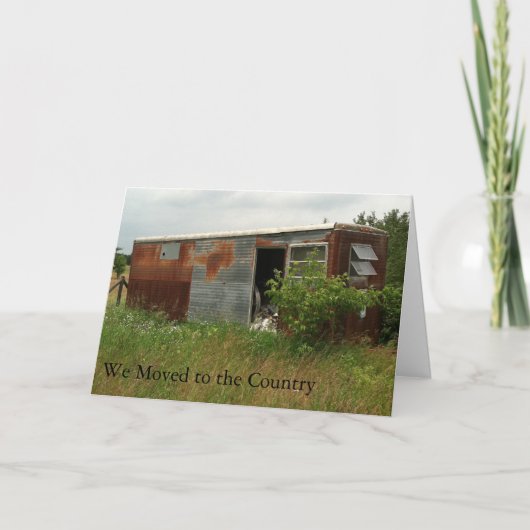 Adreswijziging Kaart: Verplaatst naar het land Aankondiging (Voorkant)