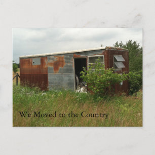 Adreswijziging Kaart: Verplaatst naar het land Aankondigingskaart