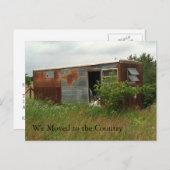 Adreswijziging Kaart: Verplaatst naar het land Aankondigingskaart (Voorkant / Achterkant)