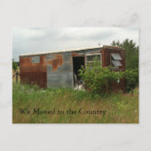 Adreswijziging Kaart: Verplaatst naar het land Aankondigingskaart (Voorkant)