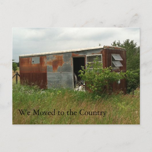 Adreswijziging Kaart: Verplaatst naar het land Aankondigingskaart (Voorkant)