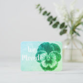 Adreswijziging Kaart Visitekaartje (Staand voorkant)