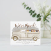 Adreswijziging, katten, aankondiging van verhuiswa (Staand voorkant)