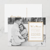 Adreswijziging Klassieke foto met bericht Aankondigingskaart (Voorkant / Achterkant)