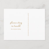 Adreswijziging Klassieke foto met bericht Aankondigingskaart (Achterkant)