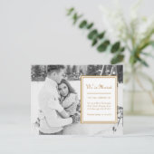 Adreswijziging Klassieke foto met bericht Aankondigingskaart (Staand voorkant)