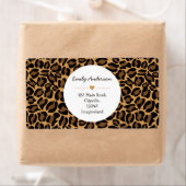 Adreswijziging Leopard Print Retouradres Etiket (Insitu)