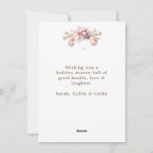 Adreswijziging met Kerstmis Feestdagenkaart (Achterkant)