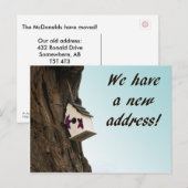 Adreswijziging met vogelhuisje briefkaart (Voorkant / Achterkant)