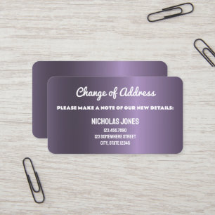 Adreswijziging Mooi Visitekaartje