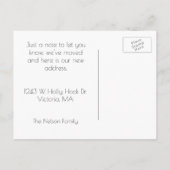 Adreswijziging Mushroom House Briefkaart (Achterkant)