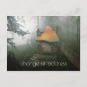 Adreswijziging Mushroom House Briefkaart (Voorkant)