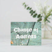 Adreswijziging Over Rustic Groen Houten Kaart (Staand voorkant)