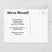  adreswijziging, Pirate Ship Ocean Aankondigingskaart (Achterkant)