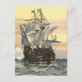  adreswijziging, Pirate Ship Ocean Aankondigingskaart