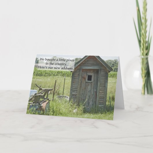 Adreswijziging: plaats in het land aankondiging (Voorkant)