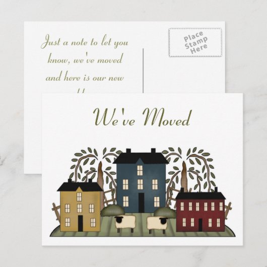 Adreswijziging Post Kaart (Voorkant / Achterkant)