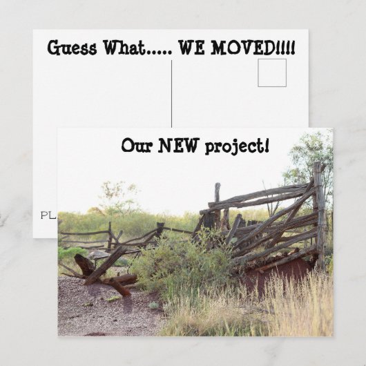 Adreswijziging Post Kaarten (Voorkant / Achterkant)