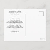 Adreswijziging Rustieke Dennenbomen Berg Briefkaart (Achterkant)