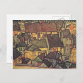 Adreswijziging - Schiele Yellow CIty, 1914 Aankondigingskaart (Voorkant / Achterkant)