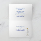 Adreswijziging, sneeuwscène, kerstgroet feestdagen kaart (Binnen)