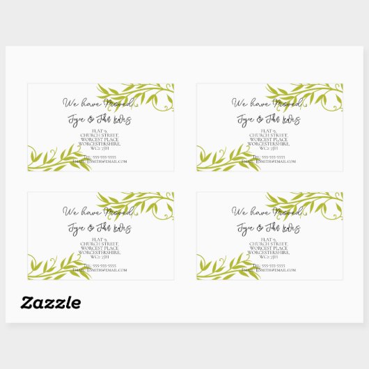 Adreswijziging sticker (Vel)