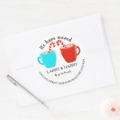 Adreswijziging sticker cacao warme chocolademelk (Envelop)