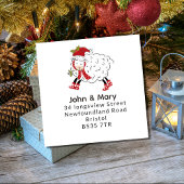 Adreswijziging Sticker | Kerstschaap / Lam