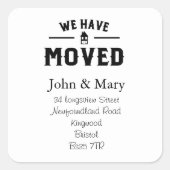 Adreswijziging sticker zwart-wit (Voorkant)