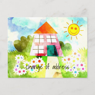 Adreswijziging Sunny House Aankondigingskaart
