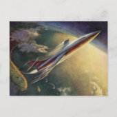  adreswijziging van het vliegtuig voor wetenschapp aankondigingskaart (Voorkant)