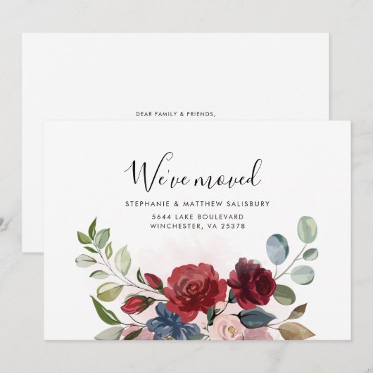 Adreswijziging Verhuizen Aankondiging (Voorkant / Achterkant)