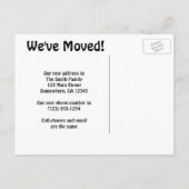  adreswijziging, vliegtuig Hudson River Aankondigingskaart (Achterkant)