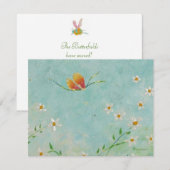 adreswijziging vlinderkaart kaart (Voorkant / Achterkant)