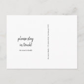 Adreswijziging Waterverf Green Leaves Foto Aankondigingskaart (Achterkant)