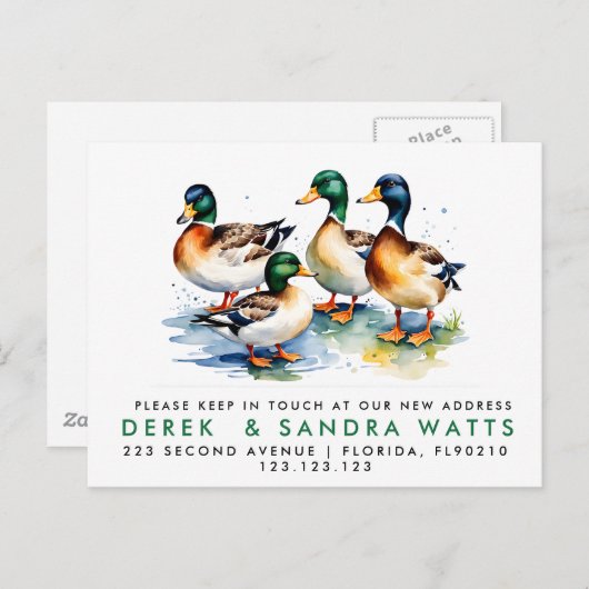 adreswijziging we hebben aankondiging DUCKS verpla (Voorkant / Achterkant)