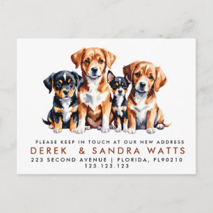 adreswijziging We hebben aankondigingshonden verpl Aankondigingskaart