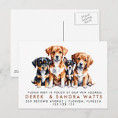 adreswijziging We hebben aankondigingshonden verpl Aankondigingskaart (Voorkant / Achterkant)