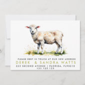 Adreswijziging We hebben de aankondiging Lamb verp (Voorkant)