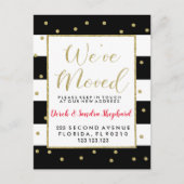 Adreswijziging We hebben goud verplaatst Nieuwjaar Aankondigingskaart (Voorkant)