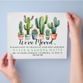 Adreswijziging We hebben plant potten verplaatst Flyer (Hand)