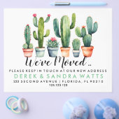 Adreswijziging We hebben plant potten verplaatst Flyer (Enkel)