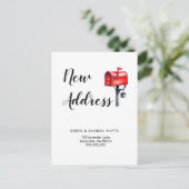 Adreswijziging we hebben postvak verplaatst aankondigingskaart (Staand voorkant)