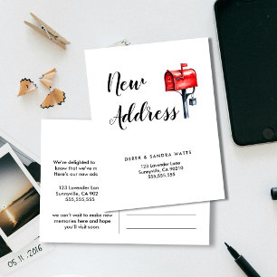 Adreswijziging we hebben postvak verplaatst aankondigingskaart