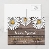 Adreswijziging we hebben verhuisd huis Daisy Aankondigingskaart (Voorkant / Achterkant)