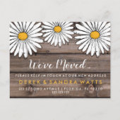 Adreswijziging we hebben verhuisd huis Daisy Aankondigingskaart (Voorkant)